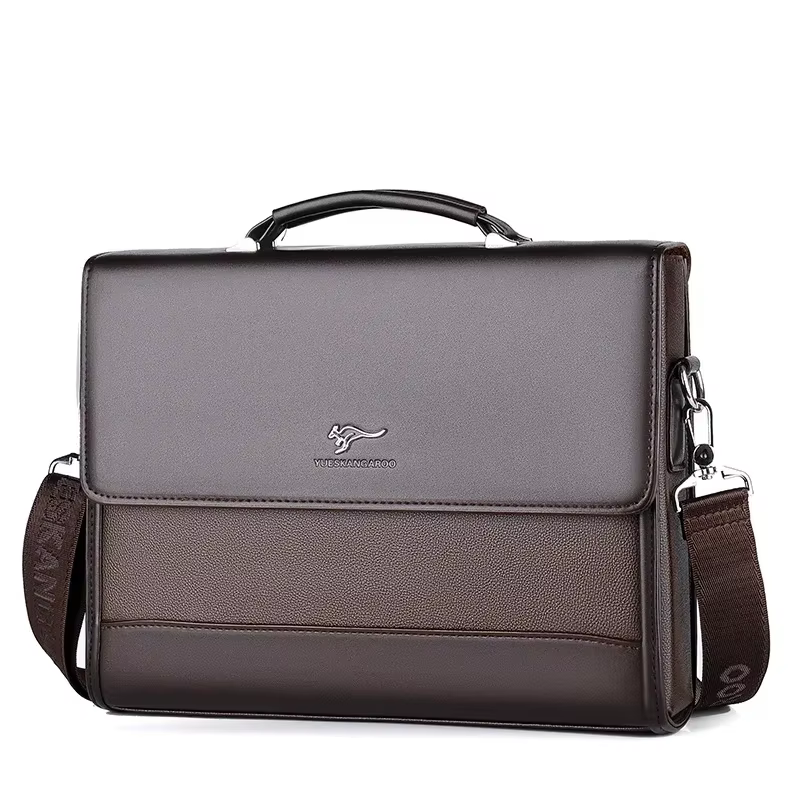 Sacs à main en cuir Pu pour hommes, fourre-tout, porte-documents d'affaires, sac à bandoulière de marque pour ordinateur portable, organisateur pour Documents, 2026
