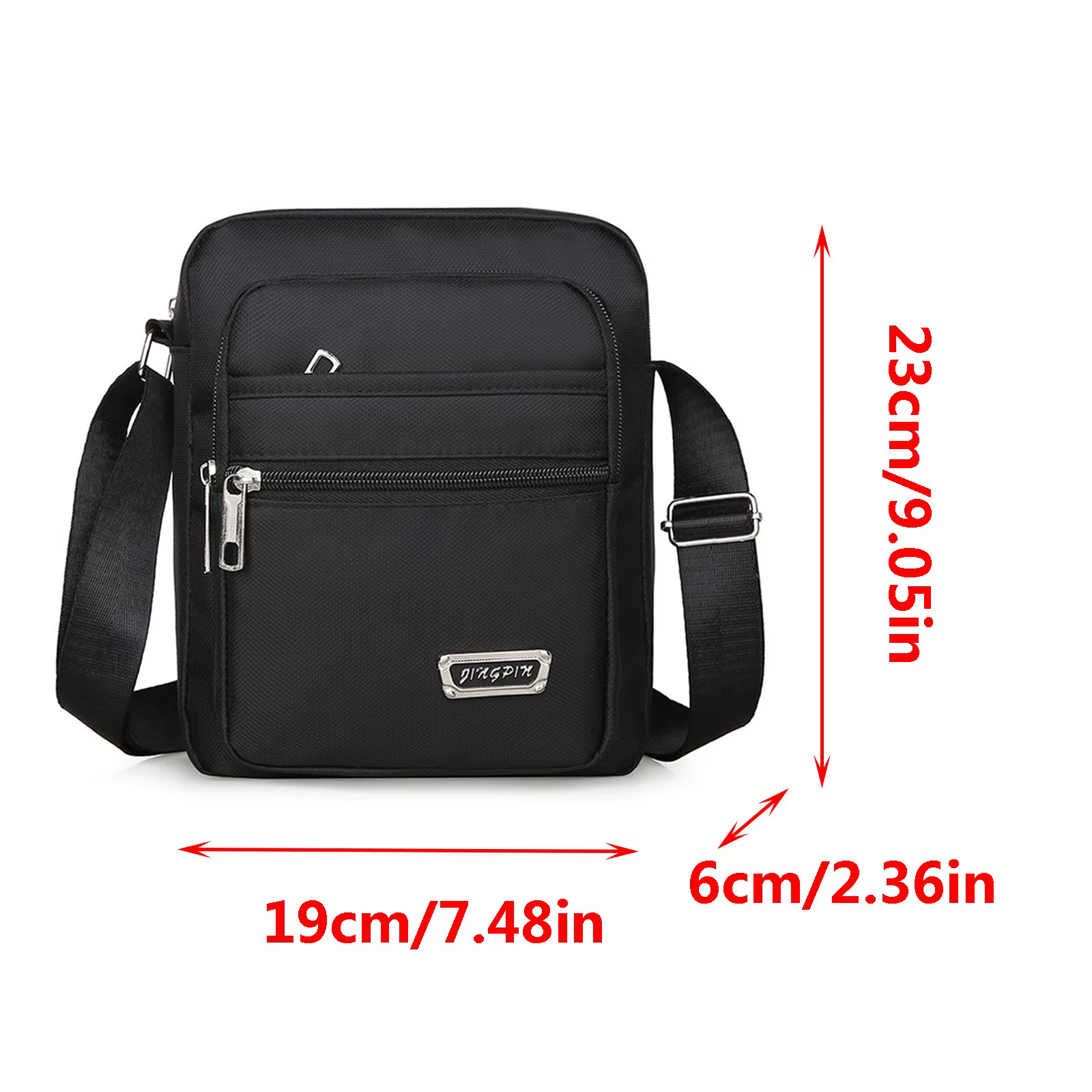 Sac à main en toile pour hommes, sacs de messager initiés, sac de voyage décontracté, sac de taille multifonctionnel, sac de rangement d'affaires étanche, solide