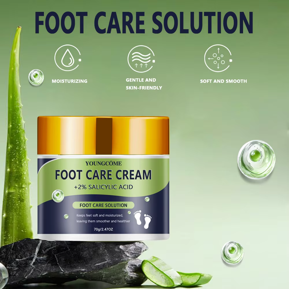 Crème pour les pieds 2% acide salicylique répare la sécheresse fissures exfolie doucement adoucit la peau fournit un