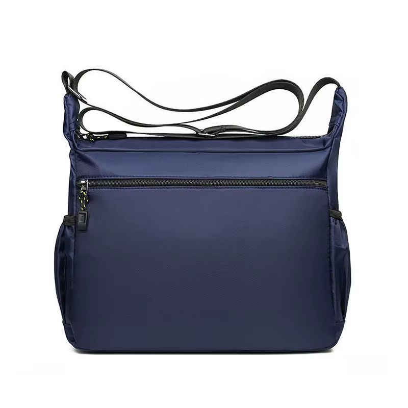Sac à bandoulière d'affaires pour hommes avec poches multicouches, bandoulière réglable pour le travail et les voyages