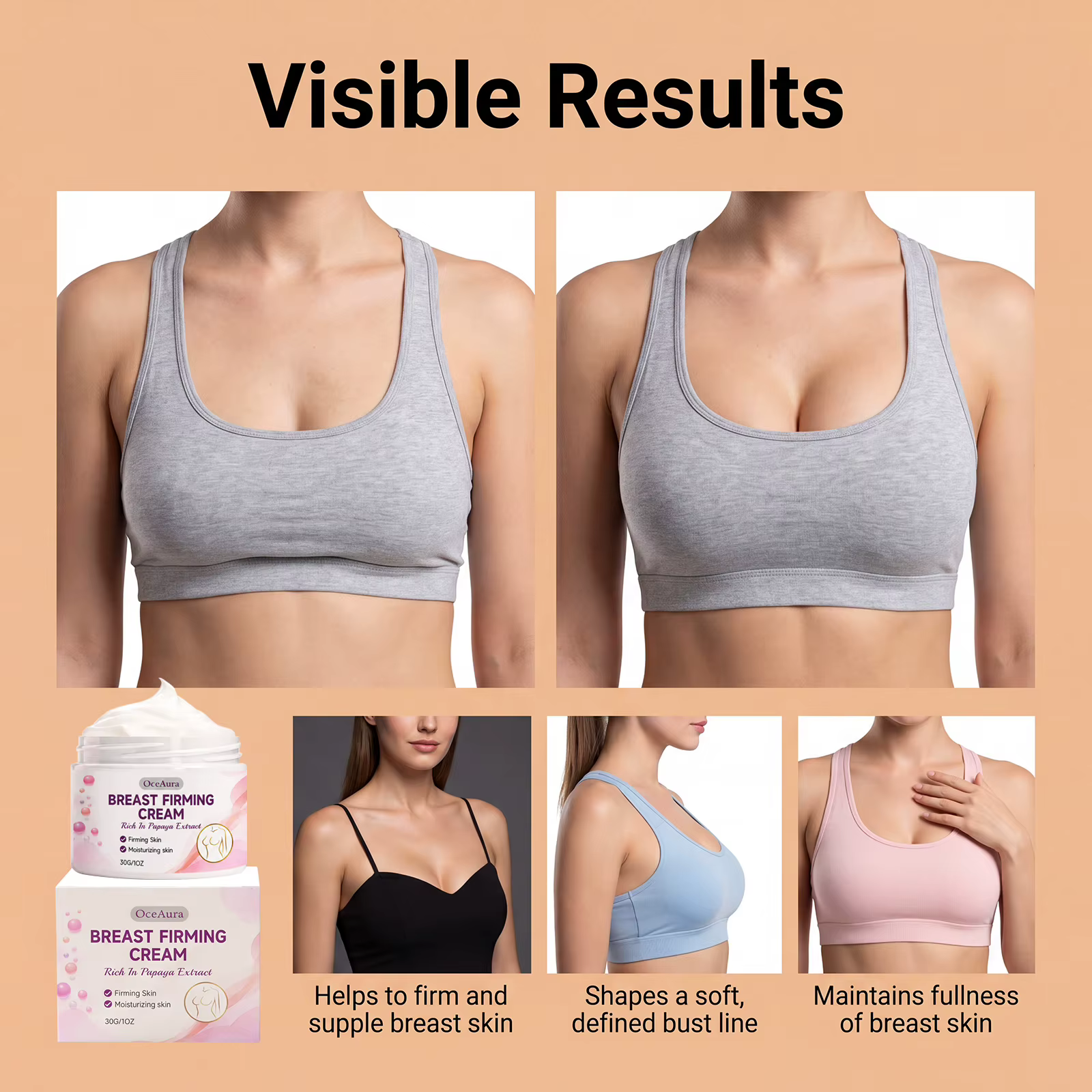 Crème de Soin des Seins pour Femmes