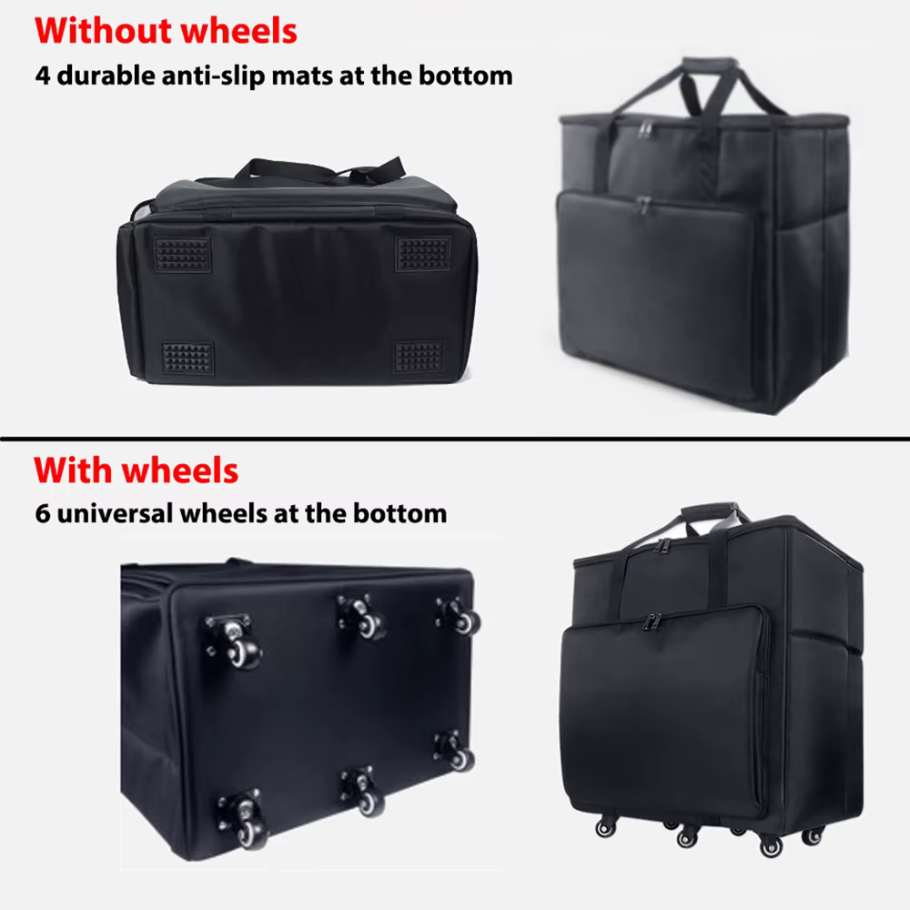 Sac d'ordinateur de jeu de bureau, mallette de voyage, sac de rangement pour ordinateur de jeu, processeur principal, moniteur et accessoires.