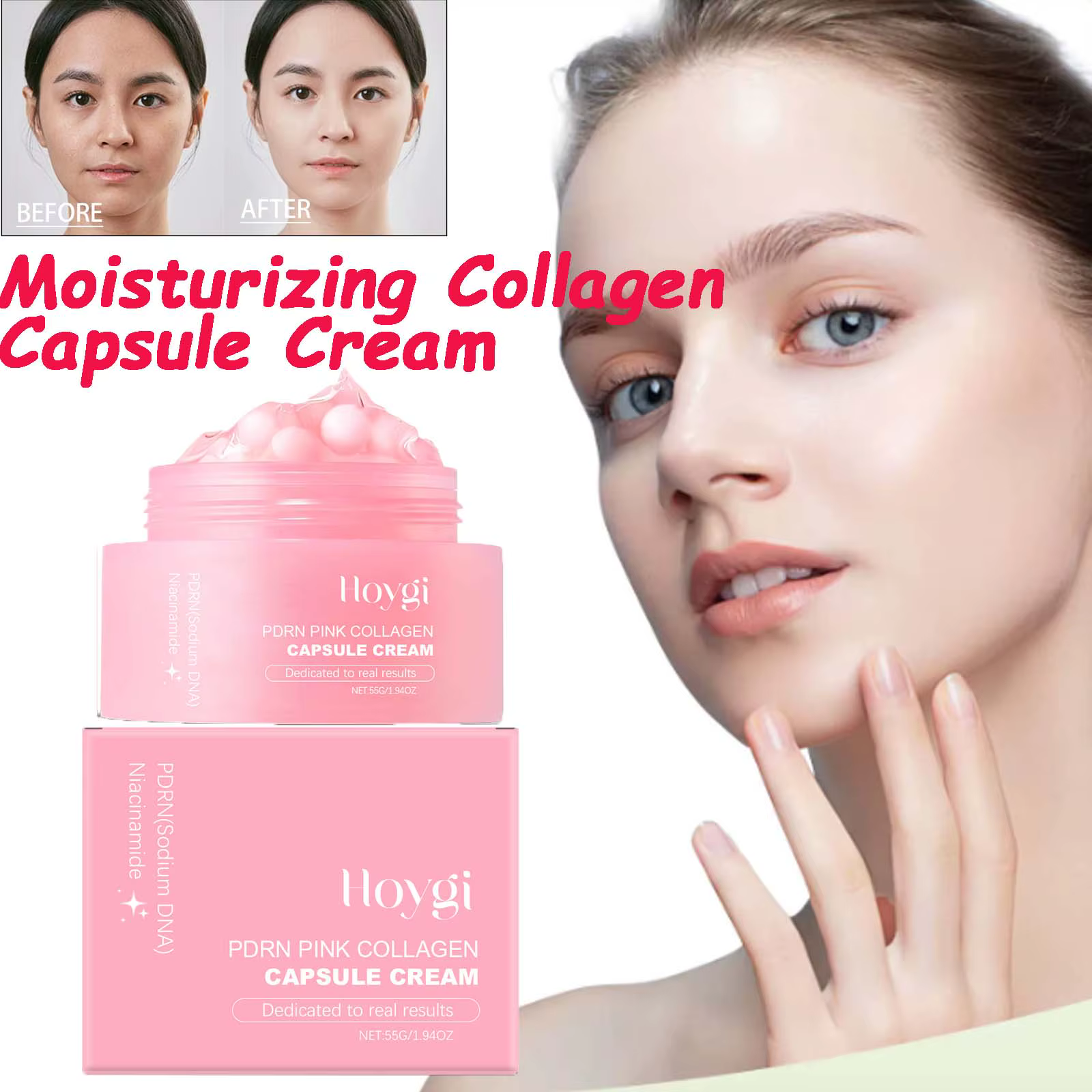 Capsule de collagène hydratante crème