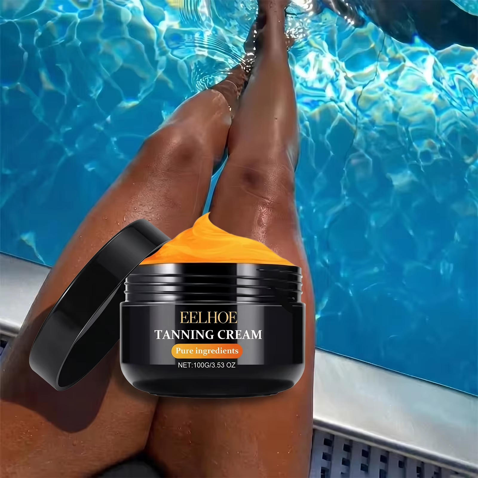 Crème auto-bronzante estivale sans soleil pour le visage et le corps