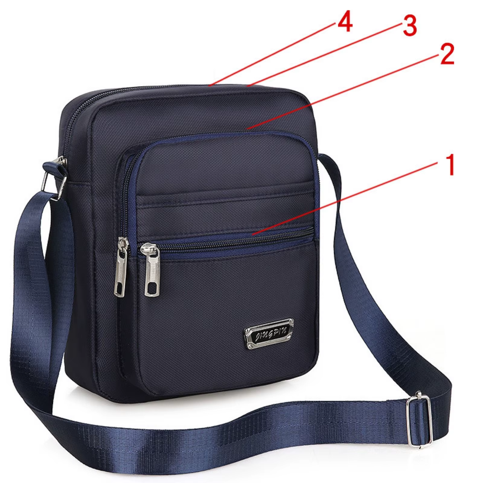 Sac à main en toile pour hommes, sacs de messager initiés, sac de voyage décontracté, sac de taille multifonctionnel, sac de rangement d'affaires étanche, solide