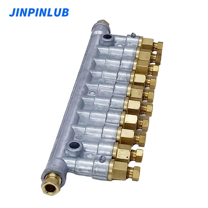 Distributeur d'huile lubrifiante volumétrique à déplacement positif de haute qualité, injecteur d'huile lubrifiante centralisé