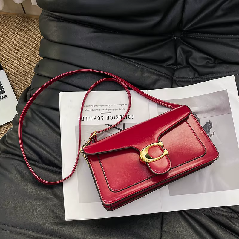 Sac bandoulière carré à double sangle – Sac à main élégant à porter sous le bras pour femme, sac à bandoulière classique et tendance 2026