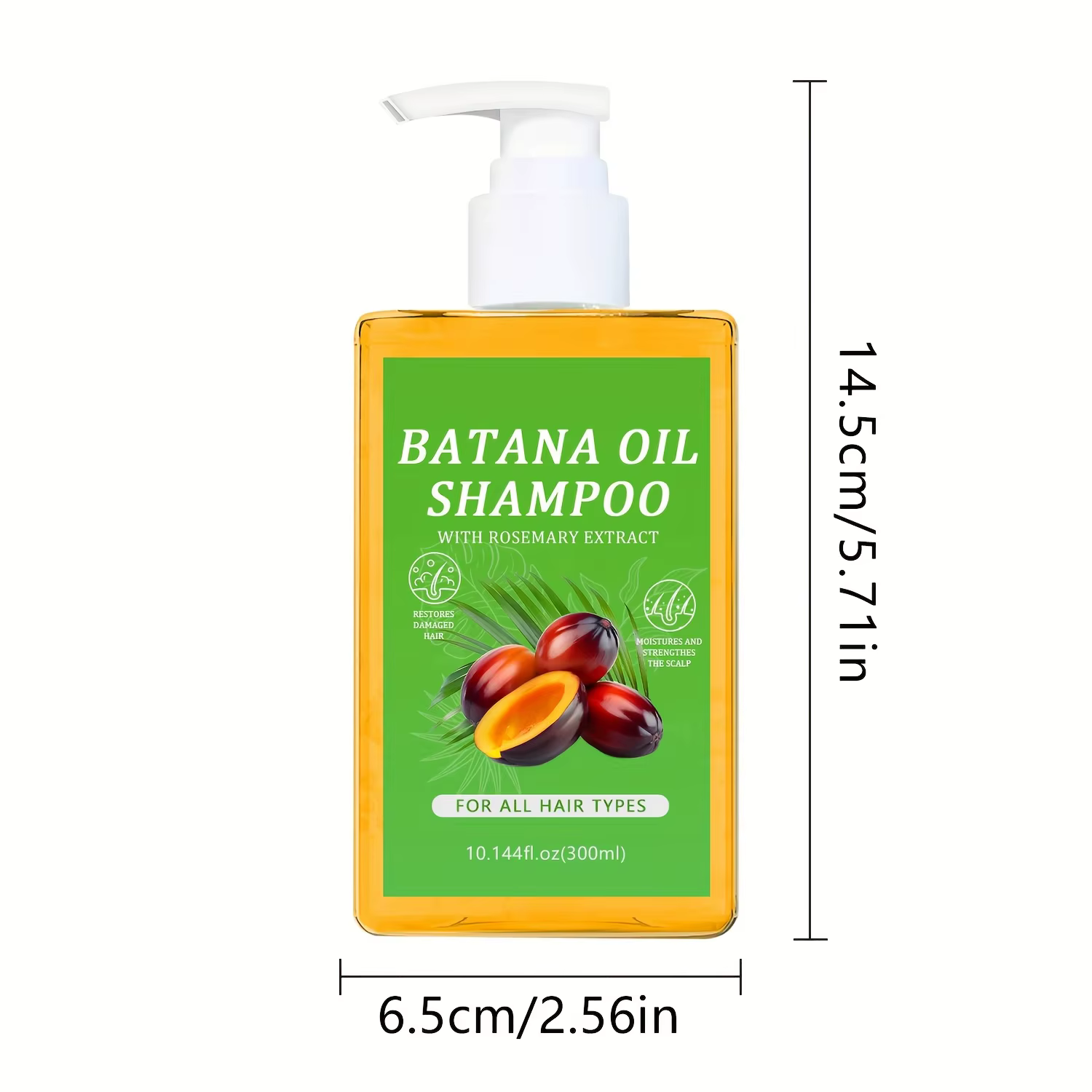 Shampoo à l'huile de Batana biologique : apaisant pour le cuir chevelu