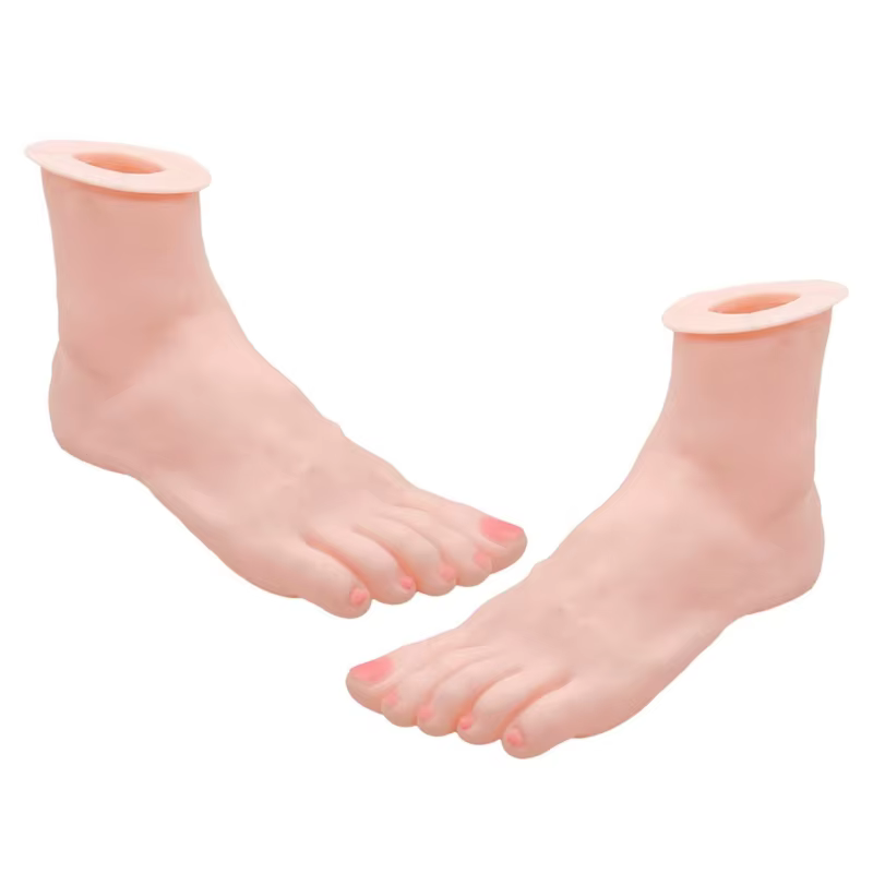 Modèle main pied en Silicone Flexible, avec articulations mobiles, pour présentoir bijoux C1FC