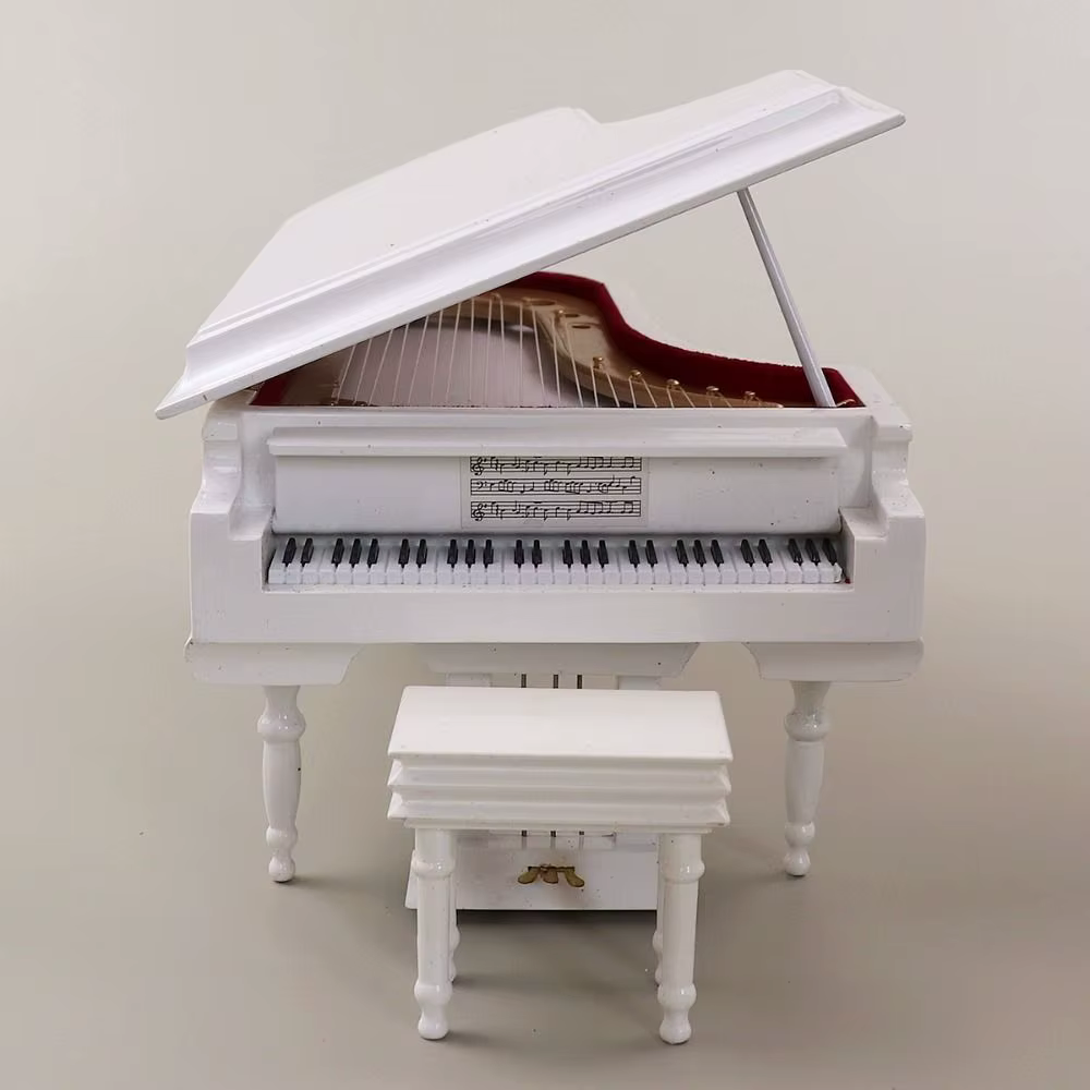 Nouveau Mini Pianos faits à la main, Instrument de musique en bois mignon, cadeaux décoratifs polychromes