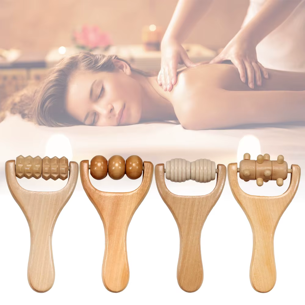 Rouleau de Massage en bois 1 pièce