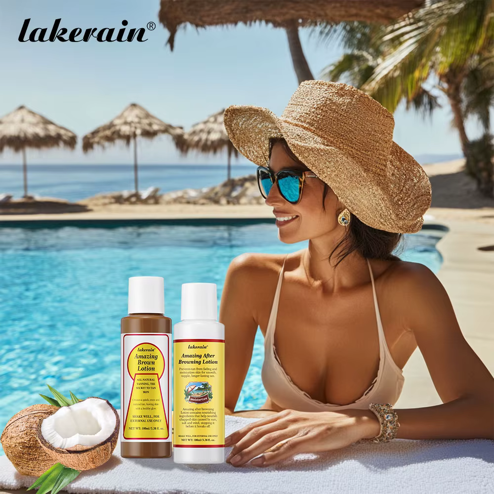 Lotion bronzante effet hâle durable