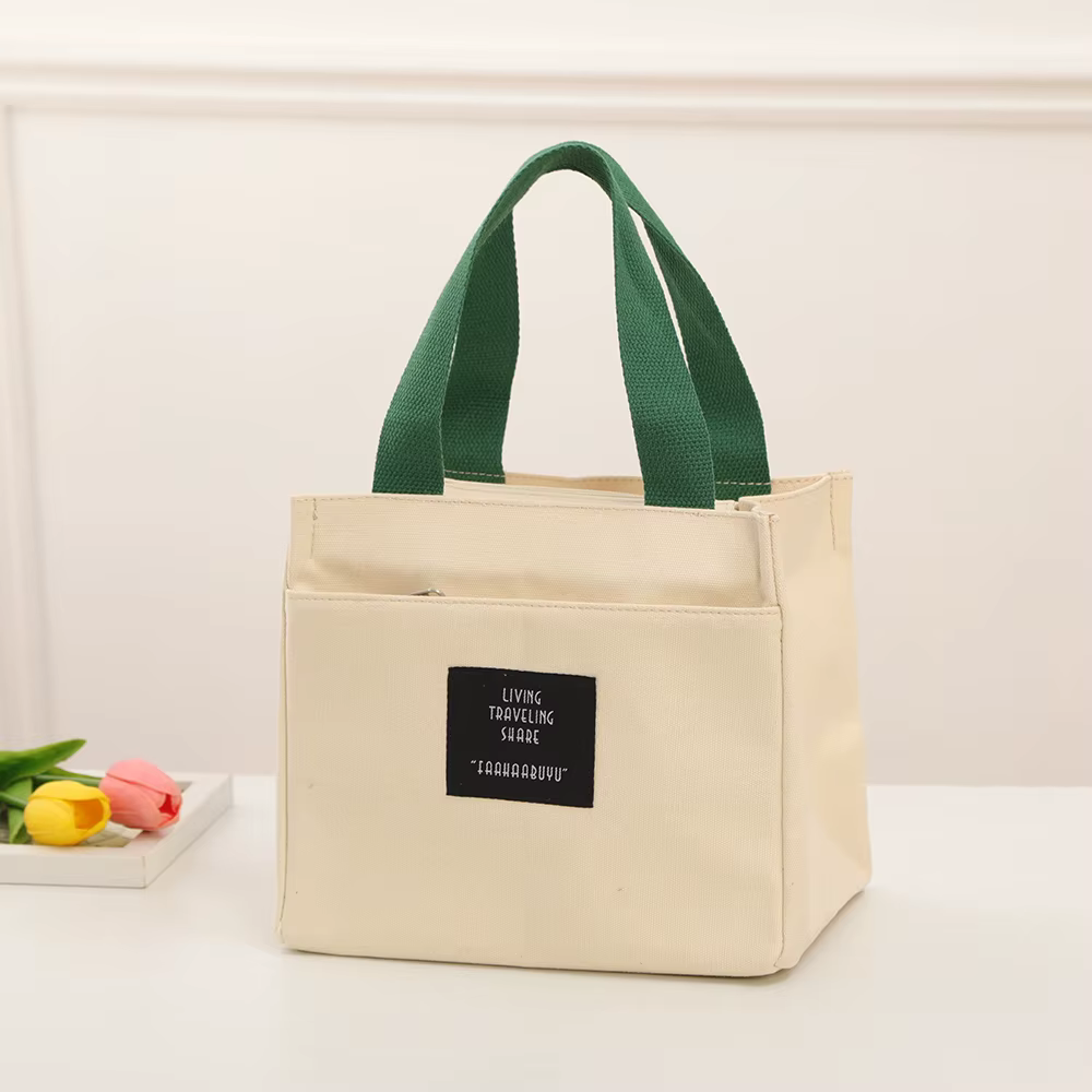 Sac en toile - Nouveau style de sac à main, boîte à lunch, porte-documents. Sac à bandoulière simple et polyvalent pour les trajets quotidiens.