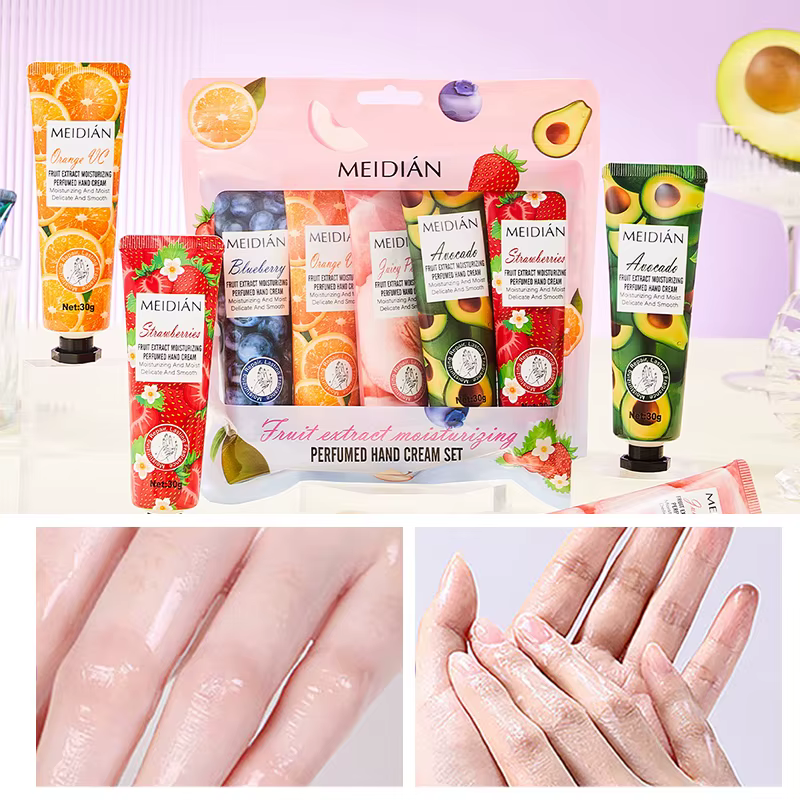 Meidian Fruit Fragrance Hand Cream Pack de 5 en boîte