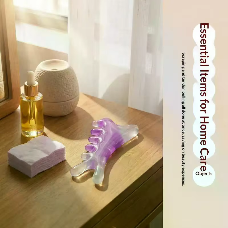 Peignes en résine pour massage relaxant de la tête et du visage