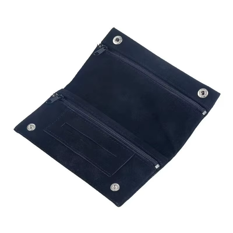 Pochette à tabac en cuir ponctué de graines, faite à la main, sac de rangement pliable, multifonctionnel, pour hommes, accessoires de fumeur