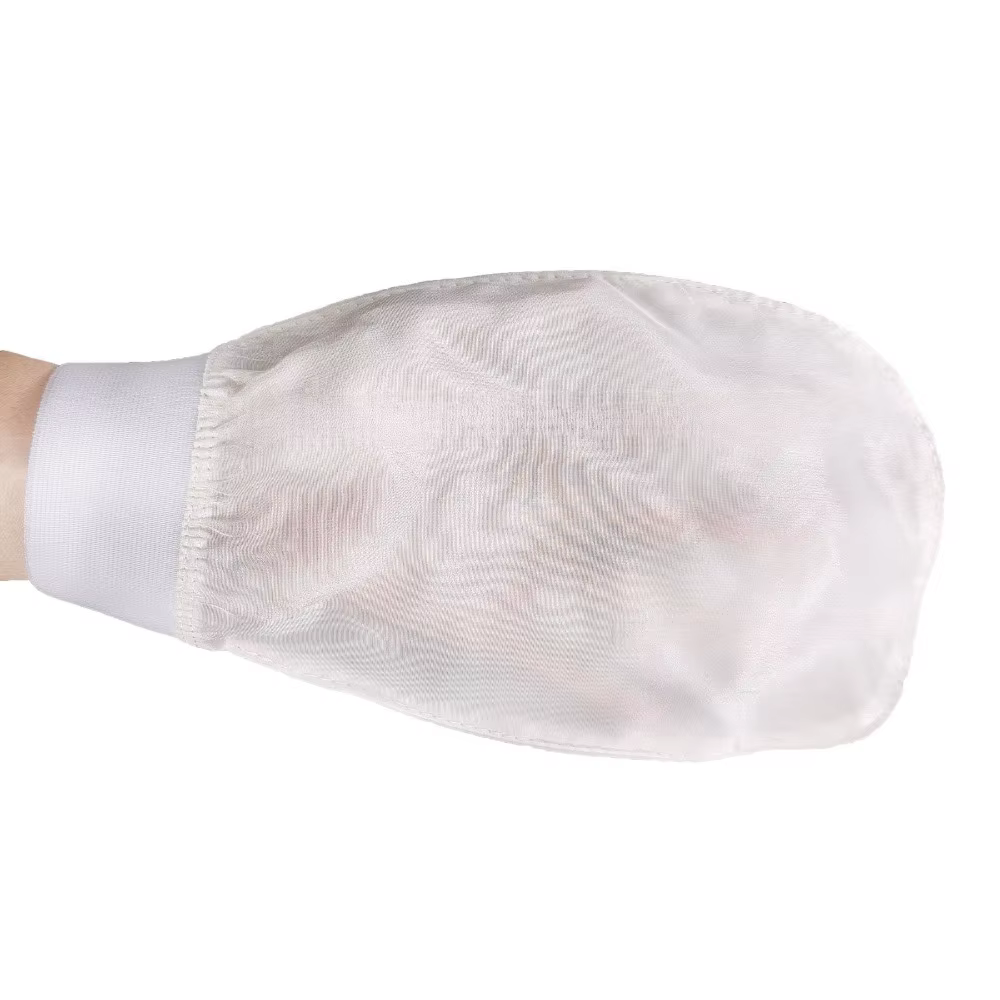 100% soie exfoliante visage lavage beauté serviette doux exfoliant peau bain gommage