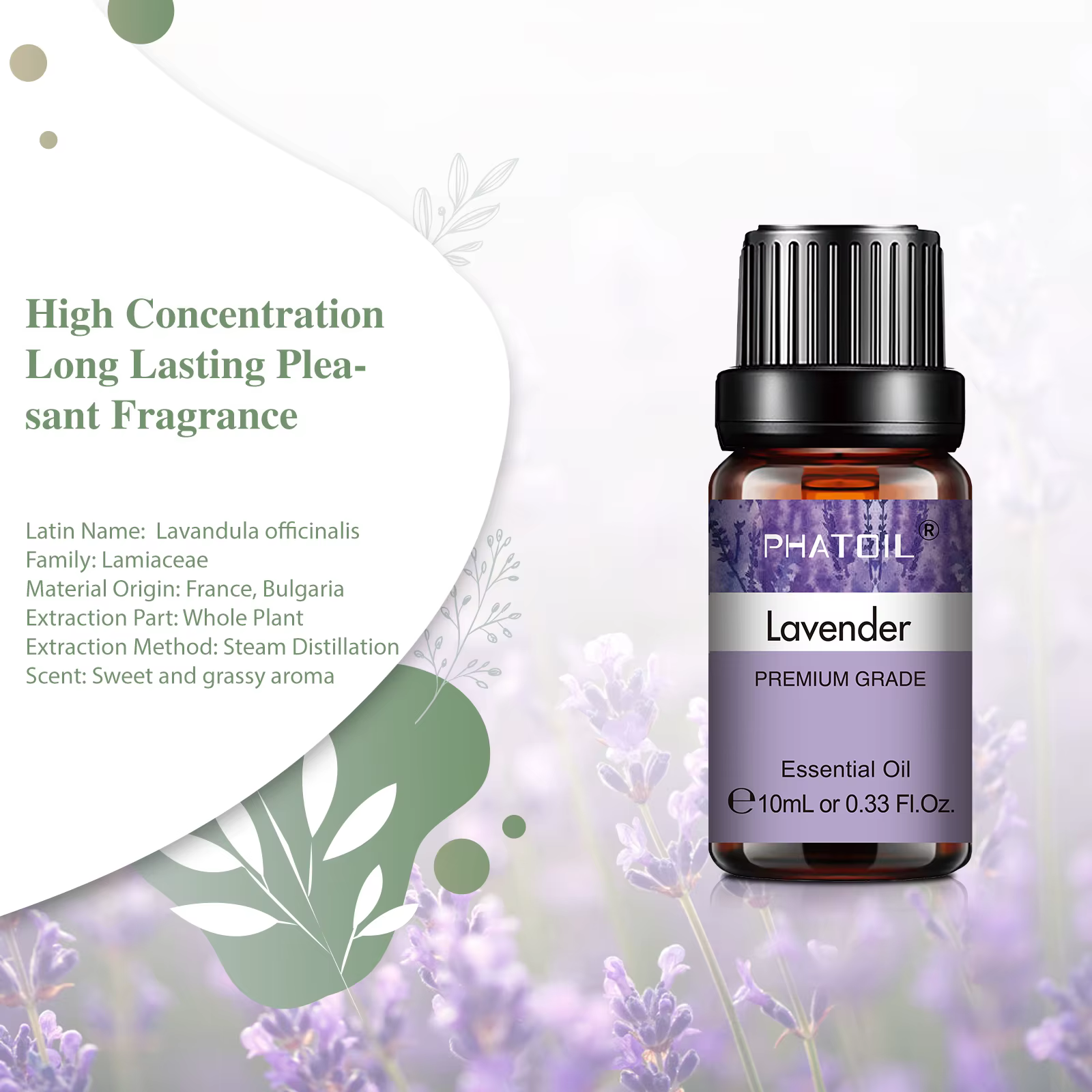 Huiles essentielles de lavande 10 ml