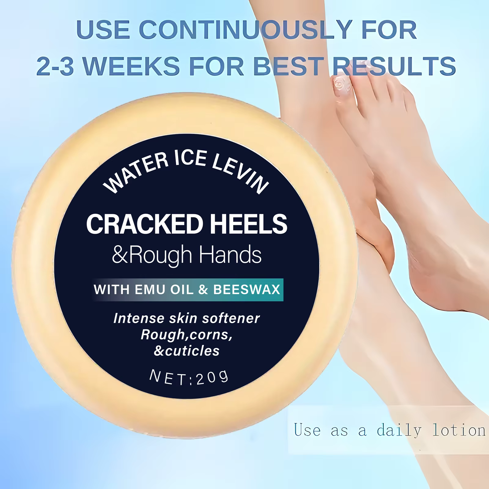 Crème Réparatrice Mains & Pieds - Adoucissement Immédiat 72h | Cire d'Abeille & Huile d'Avocat