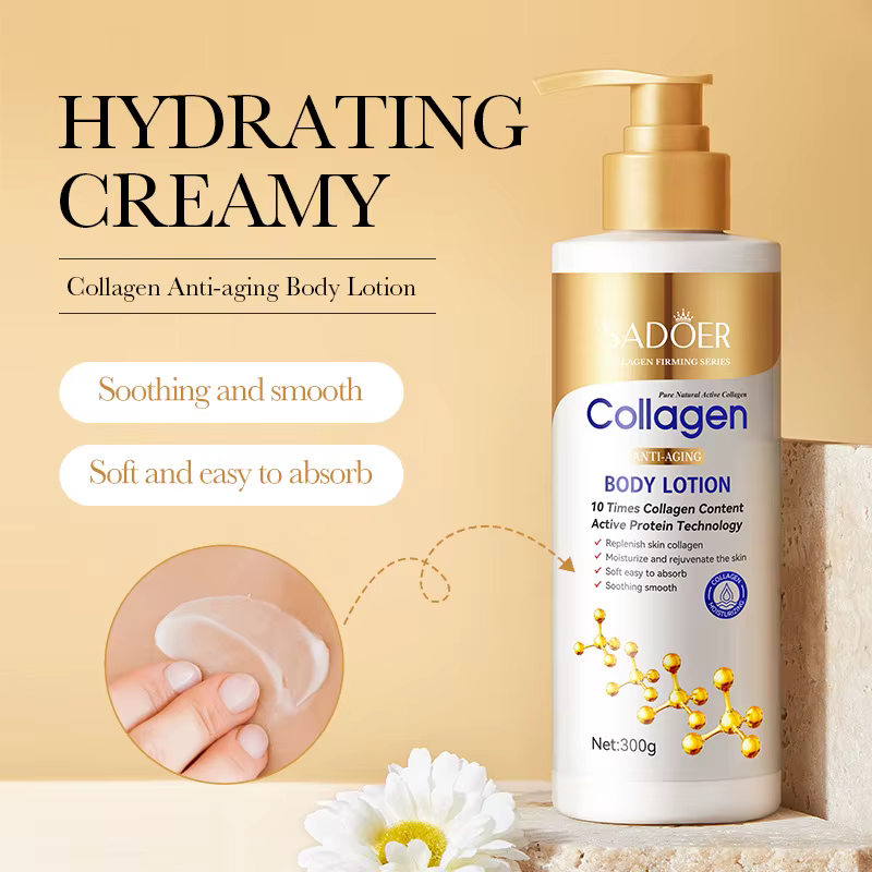 Lait au collagène blanchissant visage crème pour le corps