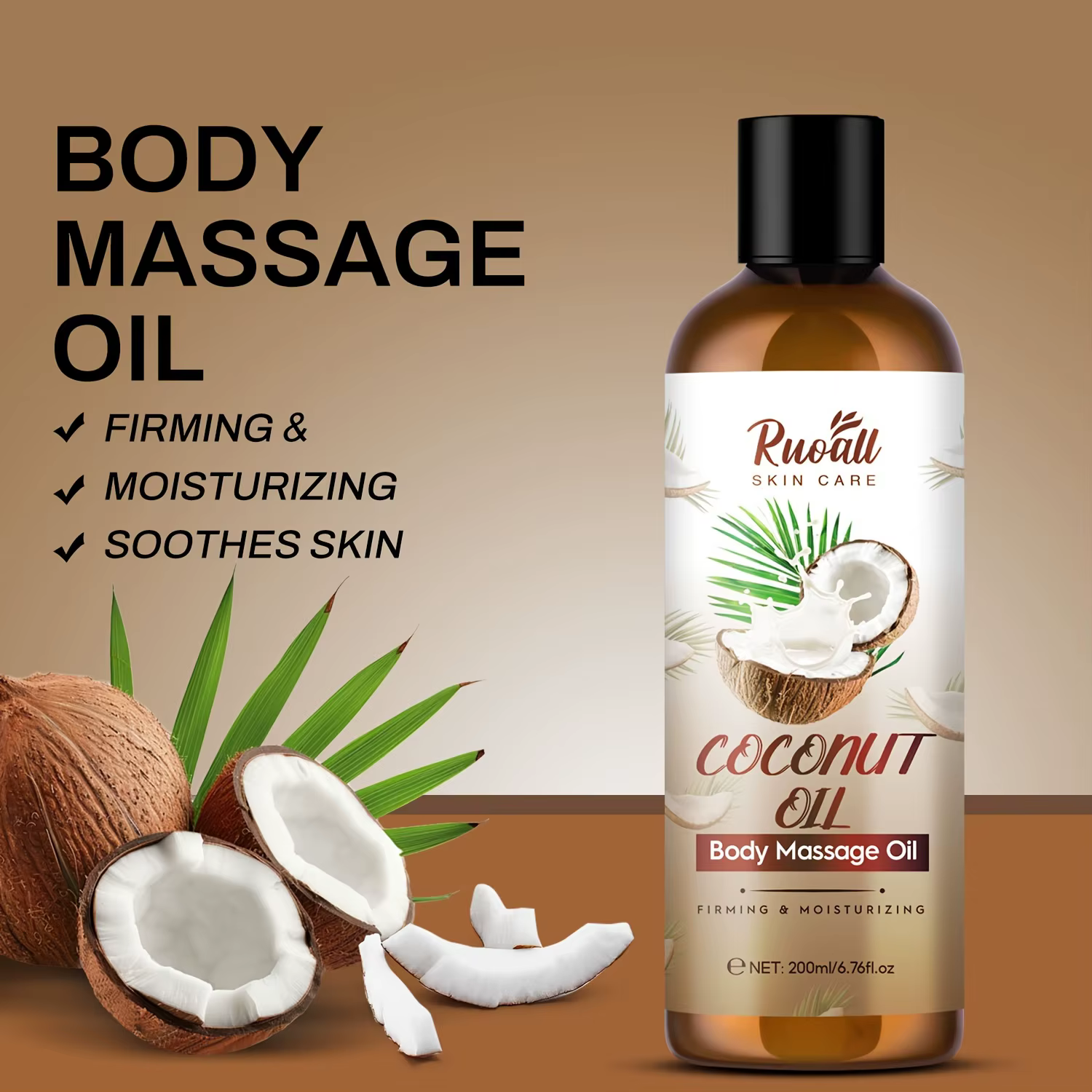 Huile de coco pour massage corporel