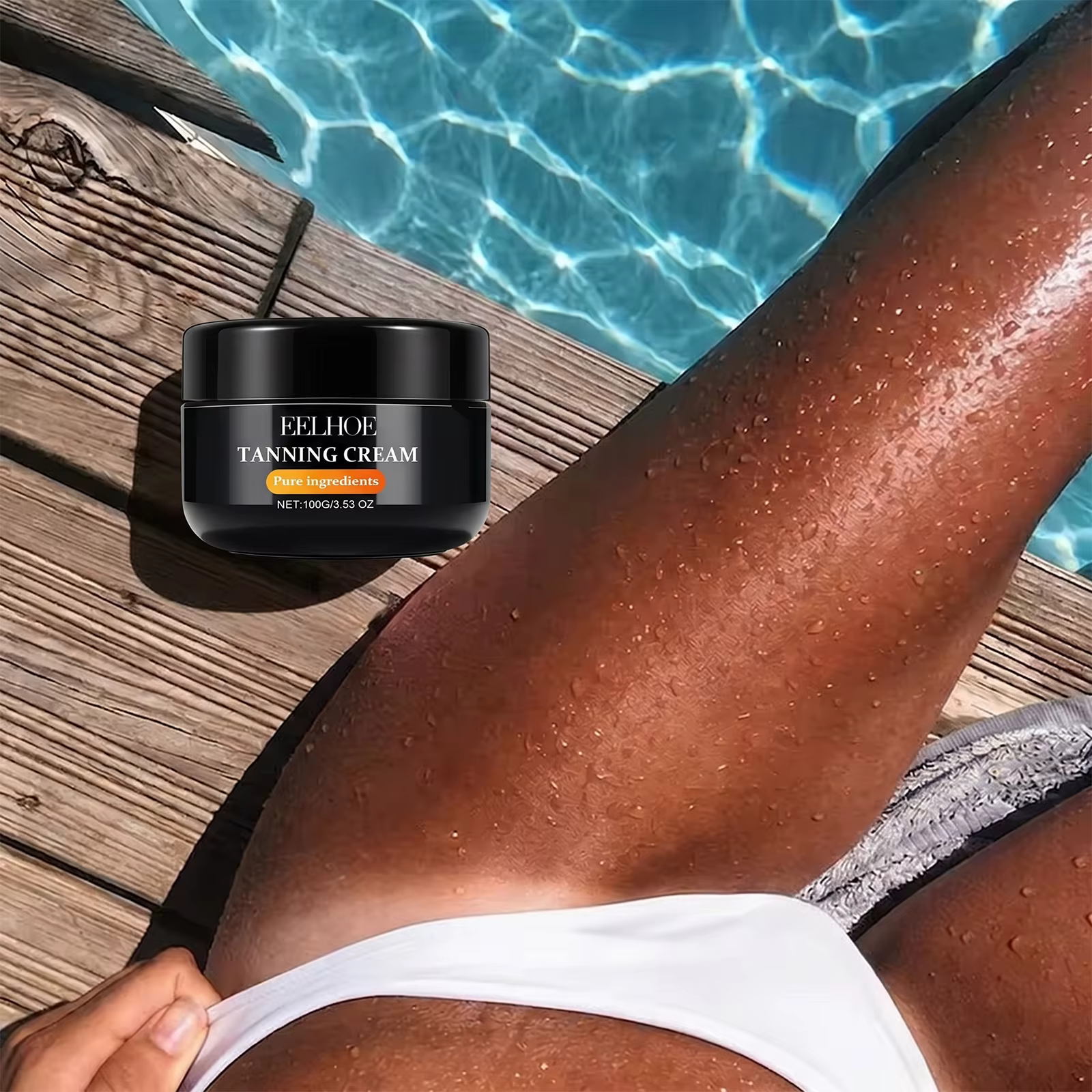 Crème auto-bronzante estivale sans soleil pour le visage et le corps