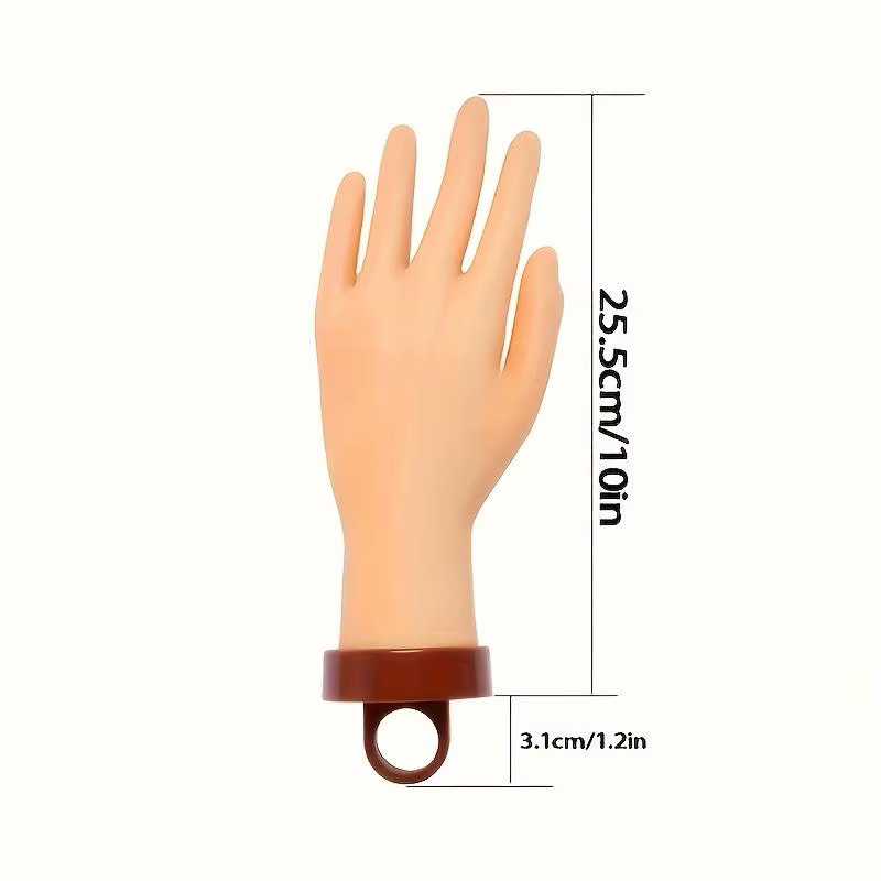 Nouveau [Tendance] Modèle de main artificielle pour nail art, flexible, souple, réglable, en plastique, pour la pratique, la formation en manucure et l'affichage