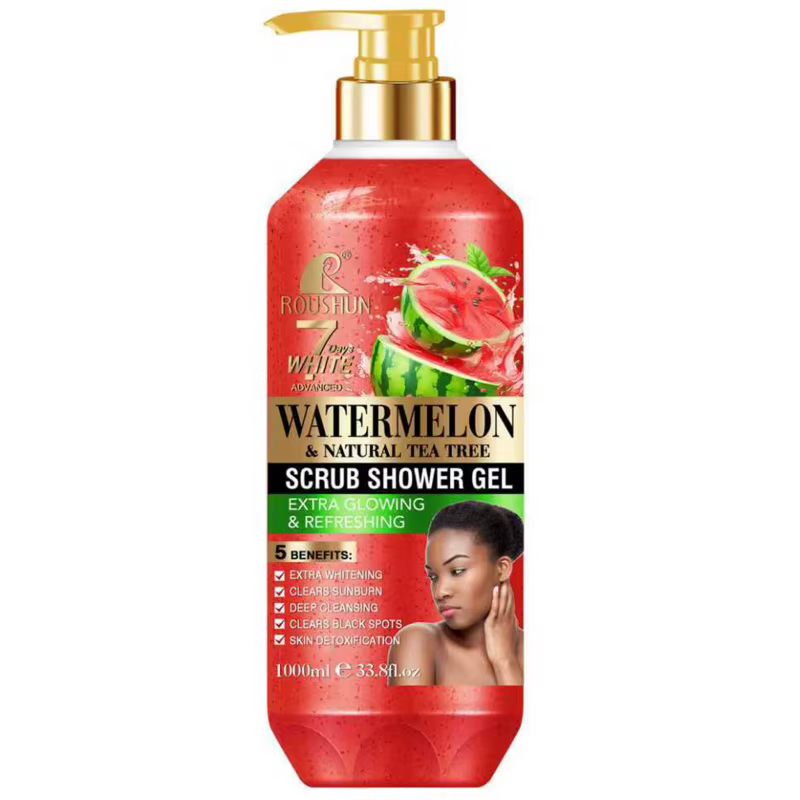 Gel douche exfoliant à la pastèque ROUSHUN 1000ML
