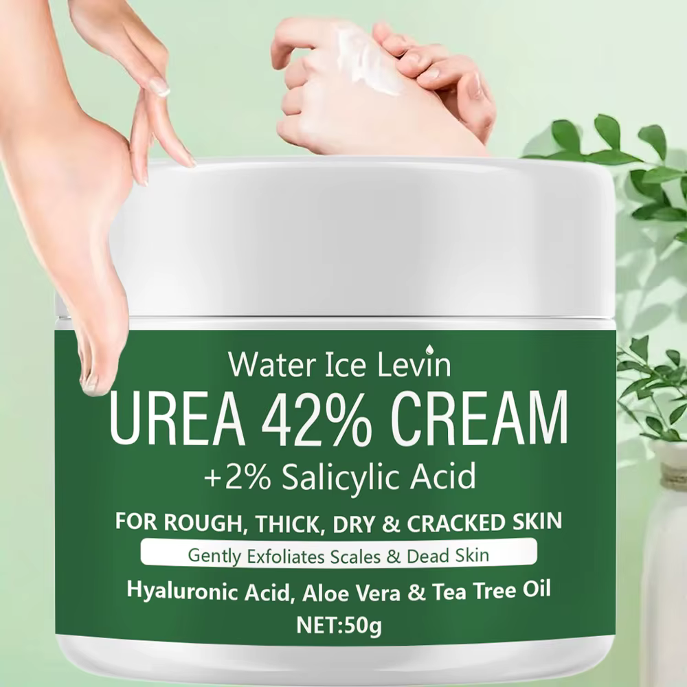 Urea 42% + 2% Crème à l'acide salicylique avec acide hyaluronique et huile d'arbre à thé