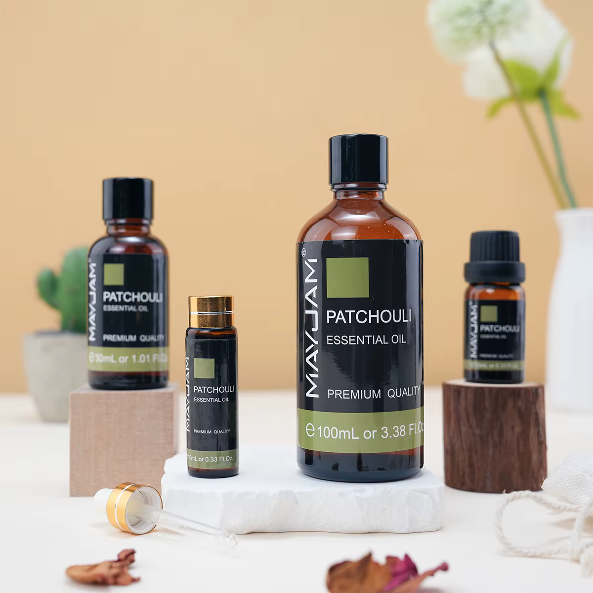 MAYJAM 1PCS Huiles essentielles naturelles de patchouli pour humidificateurs