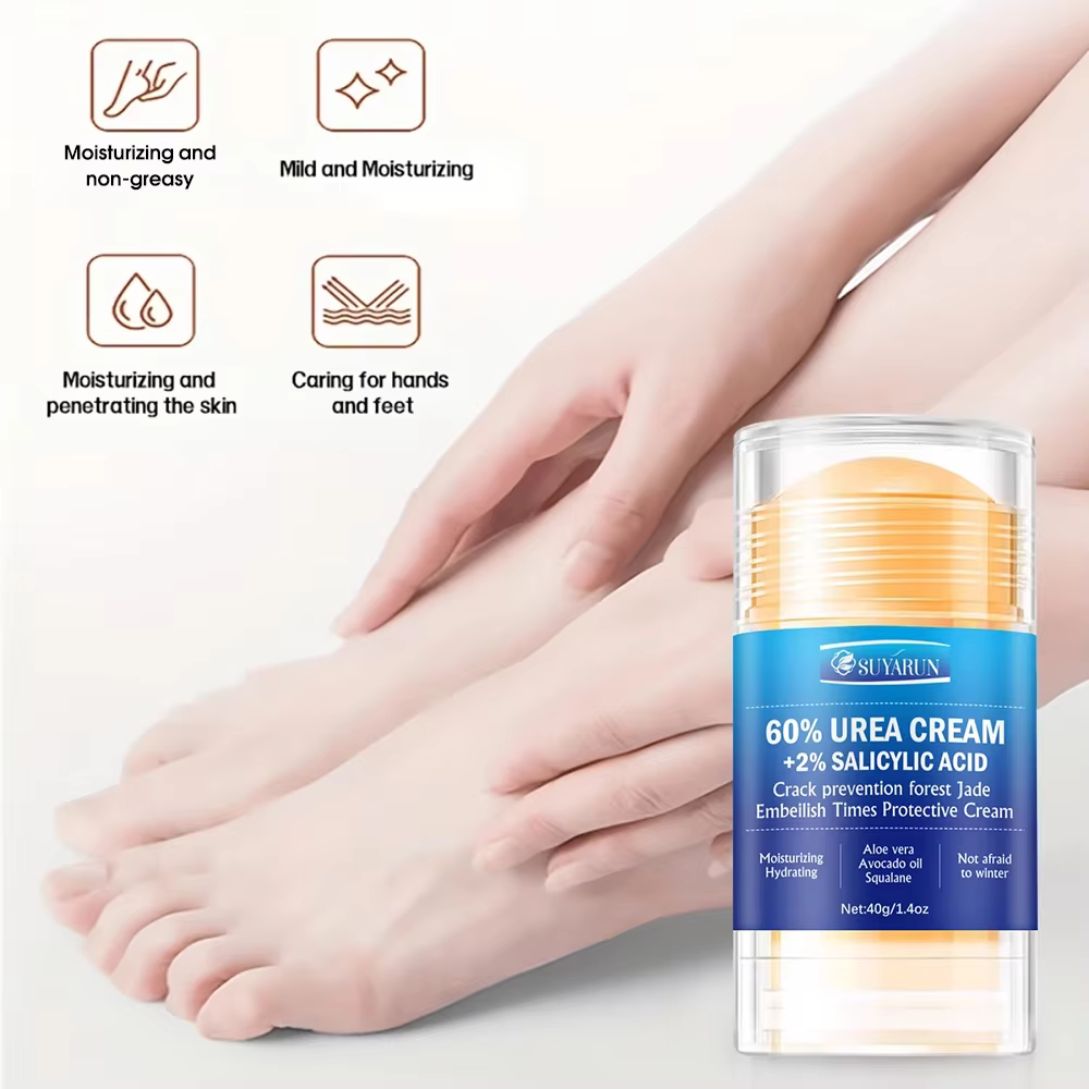 SUYARUN Bâton de crème de soin des pieds à l'urée 60 % - Réparation intensive du talon craquelé