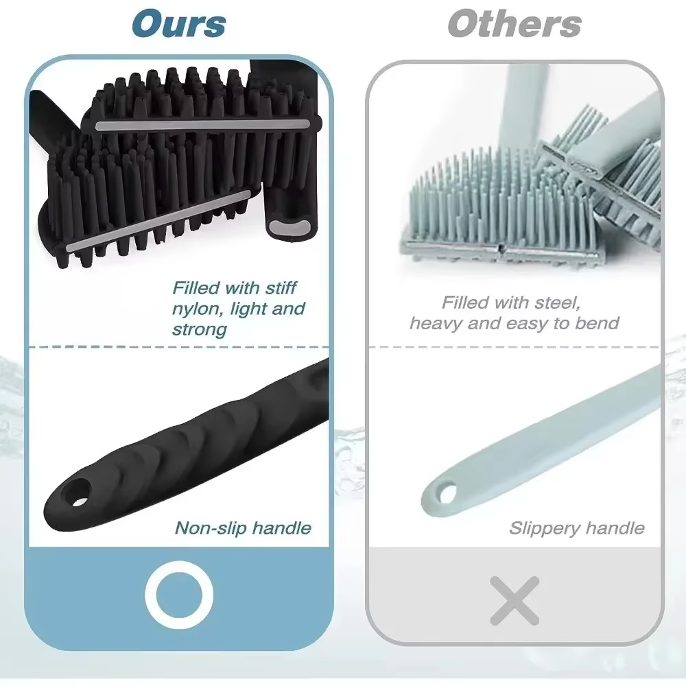 Brosse à récurer pour dos doux