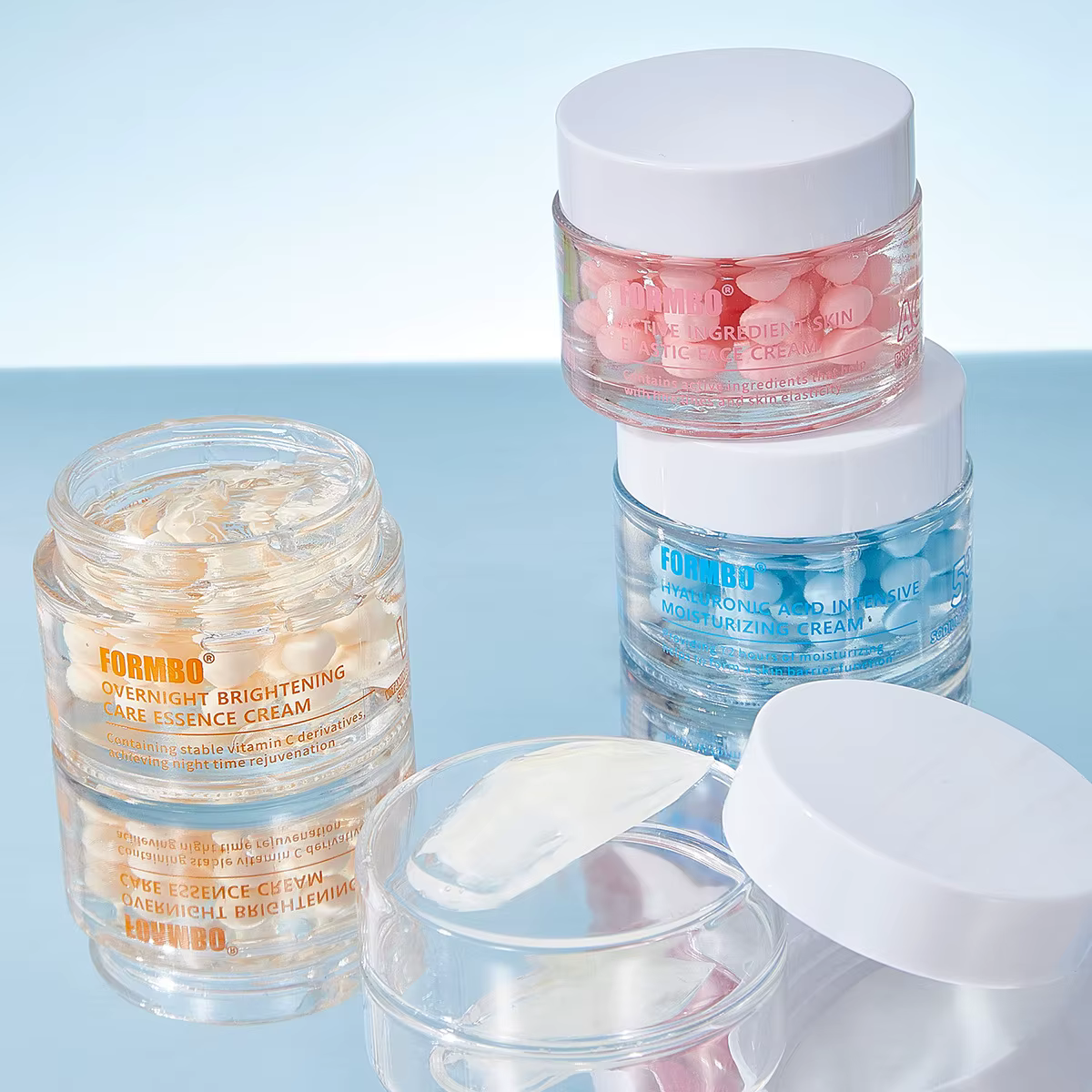 Crème hydratante pour le visage à base de protéines de collagène