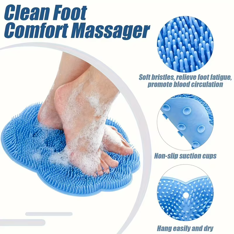 Coussin de gommage des pieds pour salle de bain