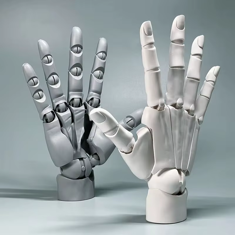 Modèle de main hautement articulé à l'échelle 1/1, mains gauche et droite, Sculpture anatomique articulée pour la référence du dessin artistique, figurine d'anime