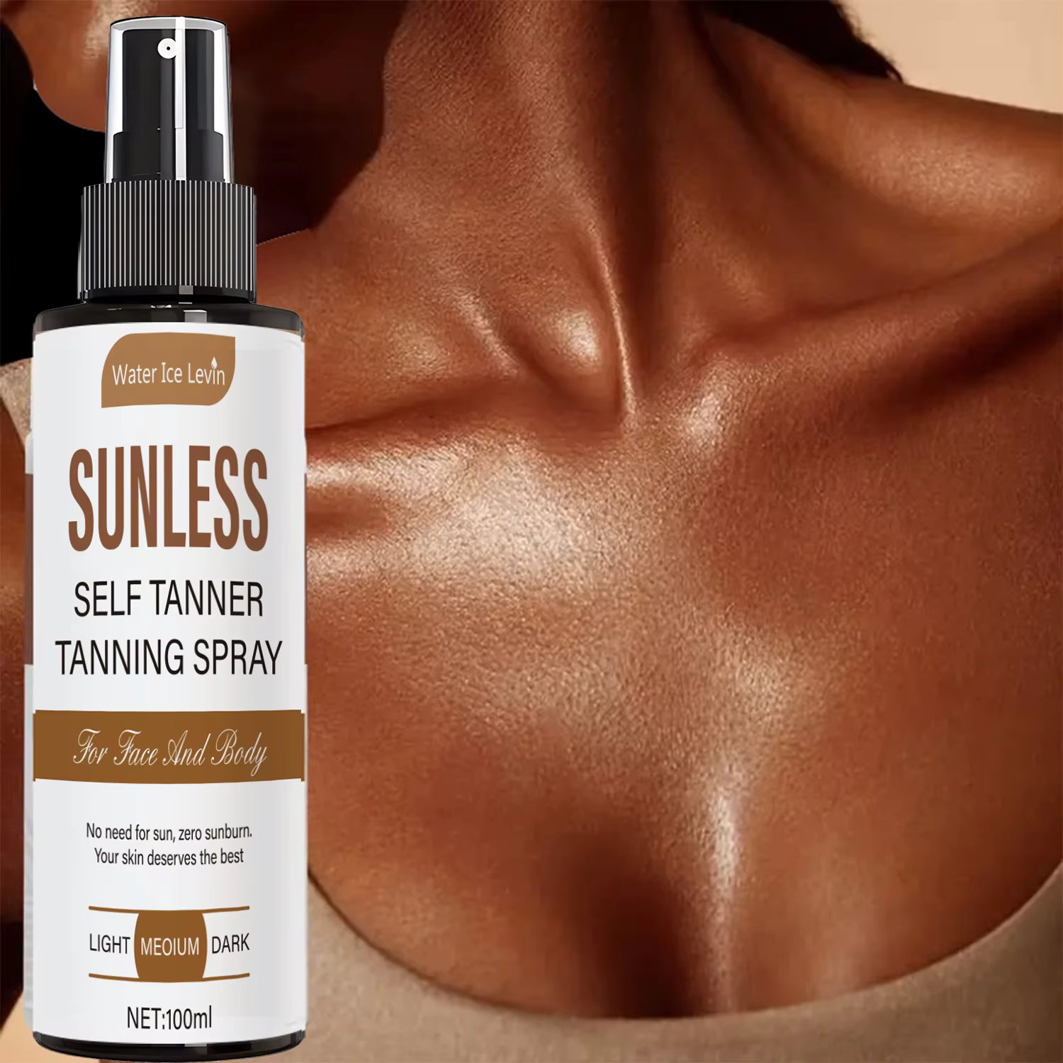 Spray autobronzant - Teinte brune naturelle