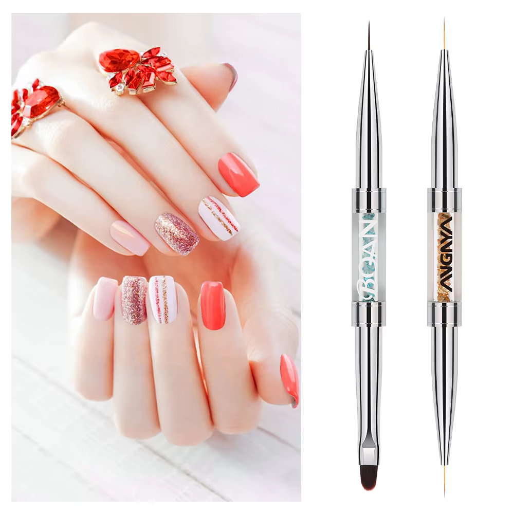 BQAN Double pinceau à ongles pour dessin
