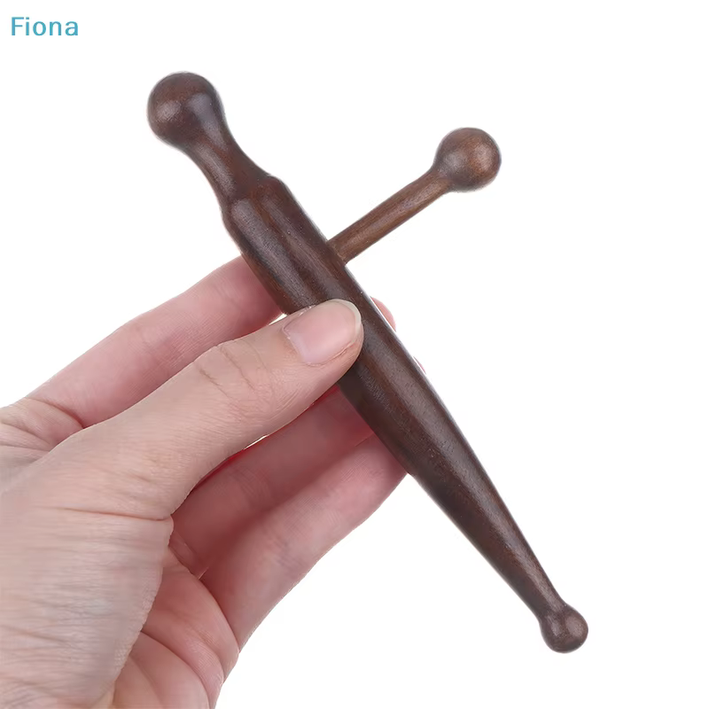 ☭ Stylo d'acupression en bois fait main