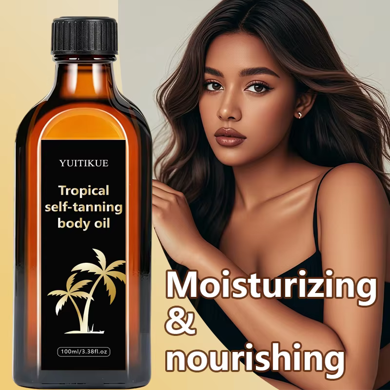 Huile Corporelle Auto-Bronzante Tropicale 100ml – Sans Soleil