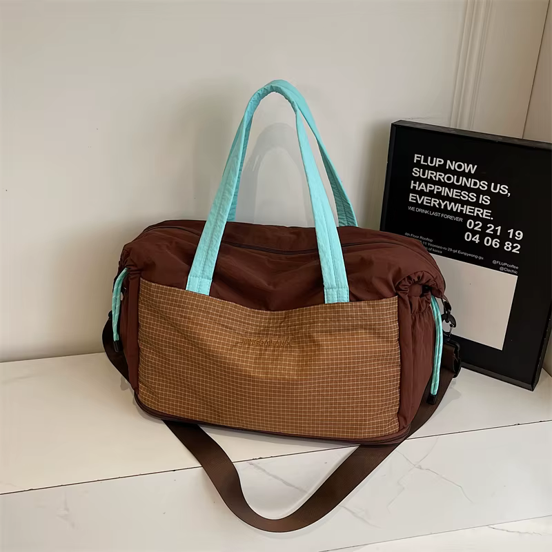 Sac fourre-tout en tissu grande capacité pour femme, peut être porté comme sac à bandoulière, sac à bandoulière ou sac à main, polyvalent pour les déplacements et les voyages, simple et polyvalent, di