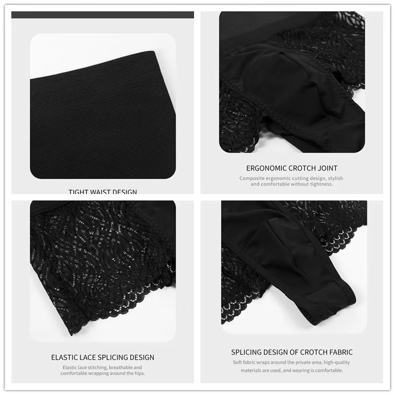 Culottes amincissantes pour homme, gaines sculptantes rehausseurs de fesses, shorts de compression sexy en dentelle pour hommes, pour perdre du ventre et sculpter la silhouette