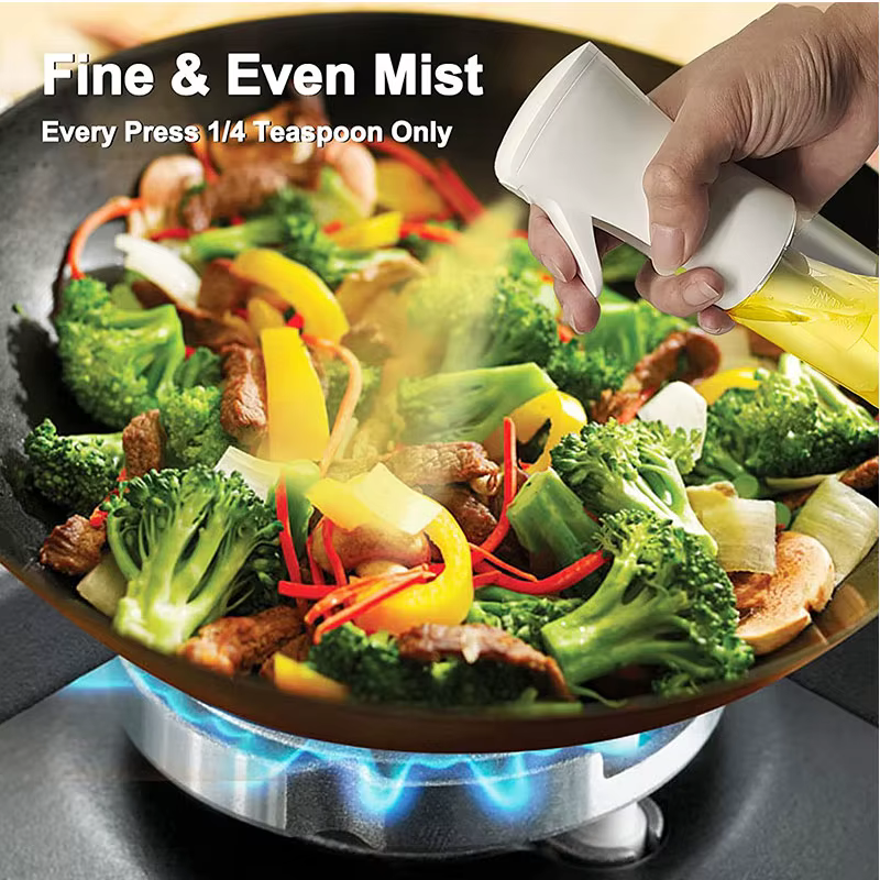 Spray d'huile bouteille en plastique BBQ cuisson pulvérisateur d'huile d'olive cuisine cuisson huile Spray bouteille vide vinaigre bouteille distributeur d'huile
