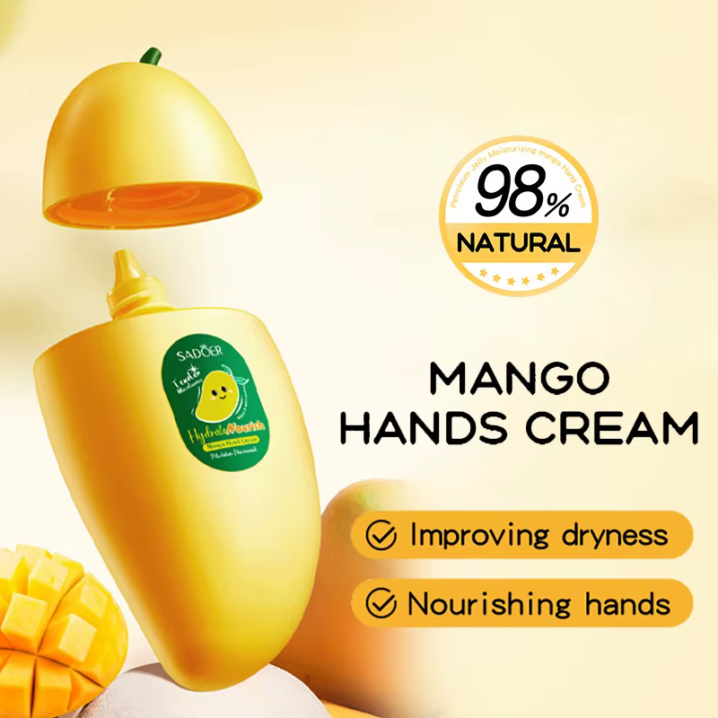 SADOER mangue pêche Aloe Vera citron crème pour les mains fruits forme hydratante éclaircissante réparatrice crèmes