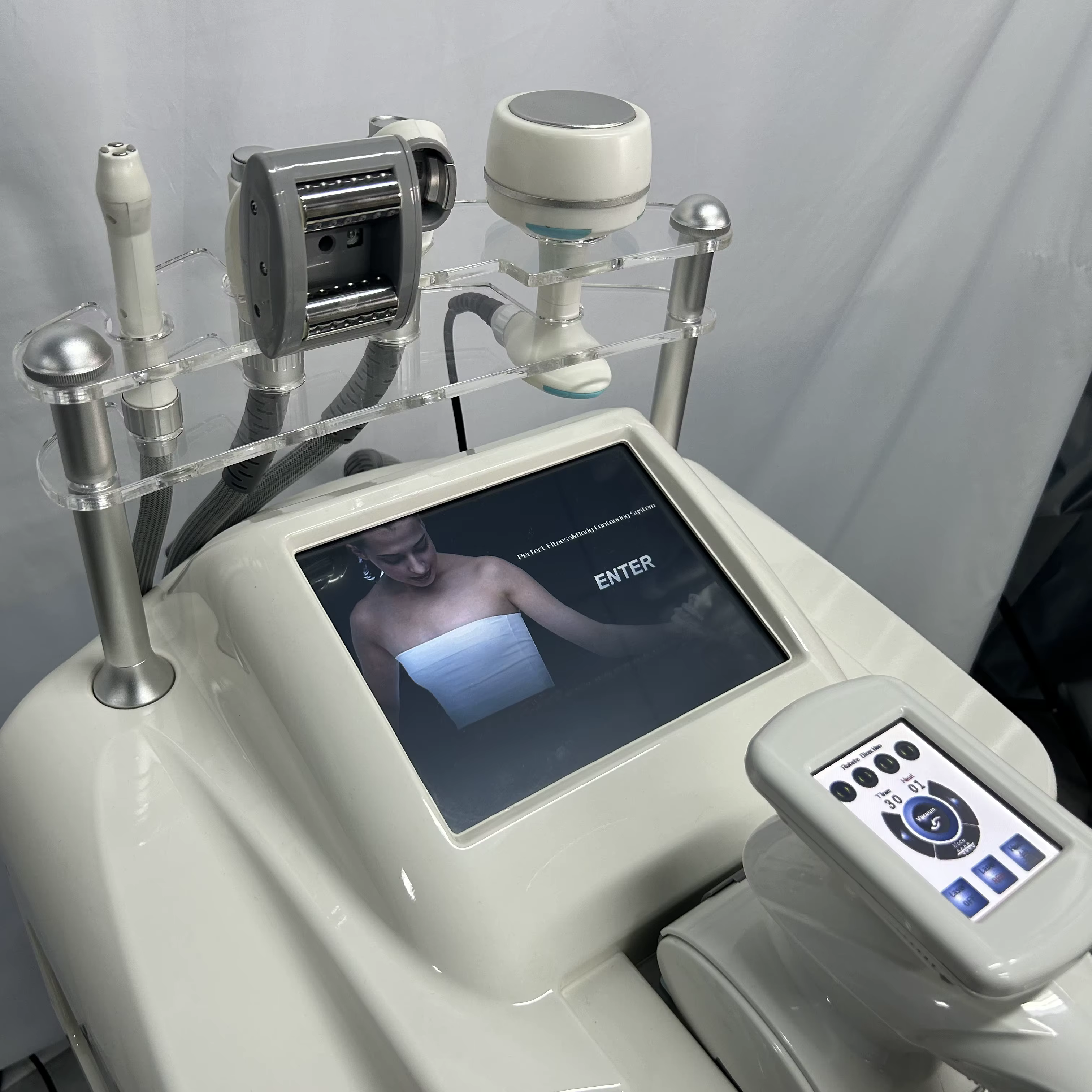 NOUVEAU V9 Vela Body Weight Loss Vacuum 80K Cavitation Slimming Roller Shaping Massage Machine Frozen Fat Removal Facial Lift