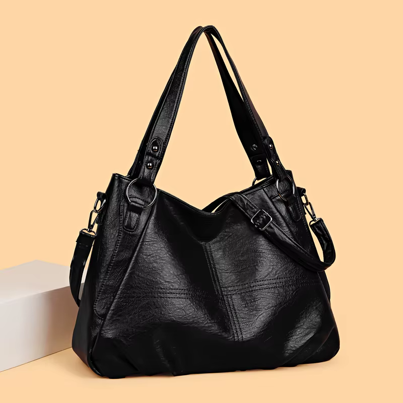 Sac à Main Simple en Cuir Souple de Grande Capacité pour Femme, Fourre-Tout de Luxe Célèbre de Styliste, de Haute Qualité, à la Mode