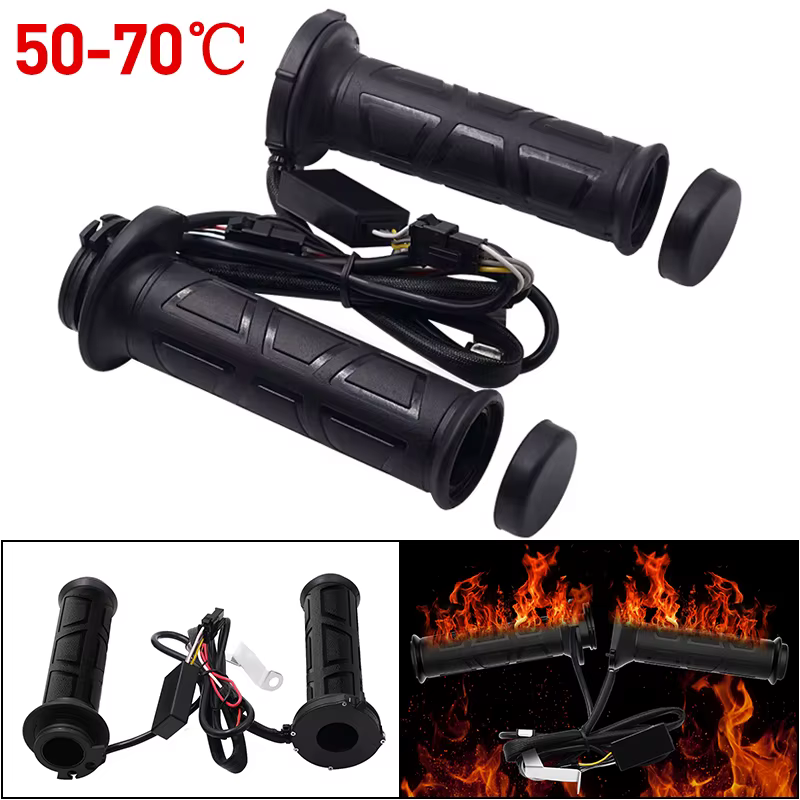 Poignées Moulées Universelles pour Moto Scooter RL, 22mm, Guidon Chaud, Température, Chauffe-mains