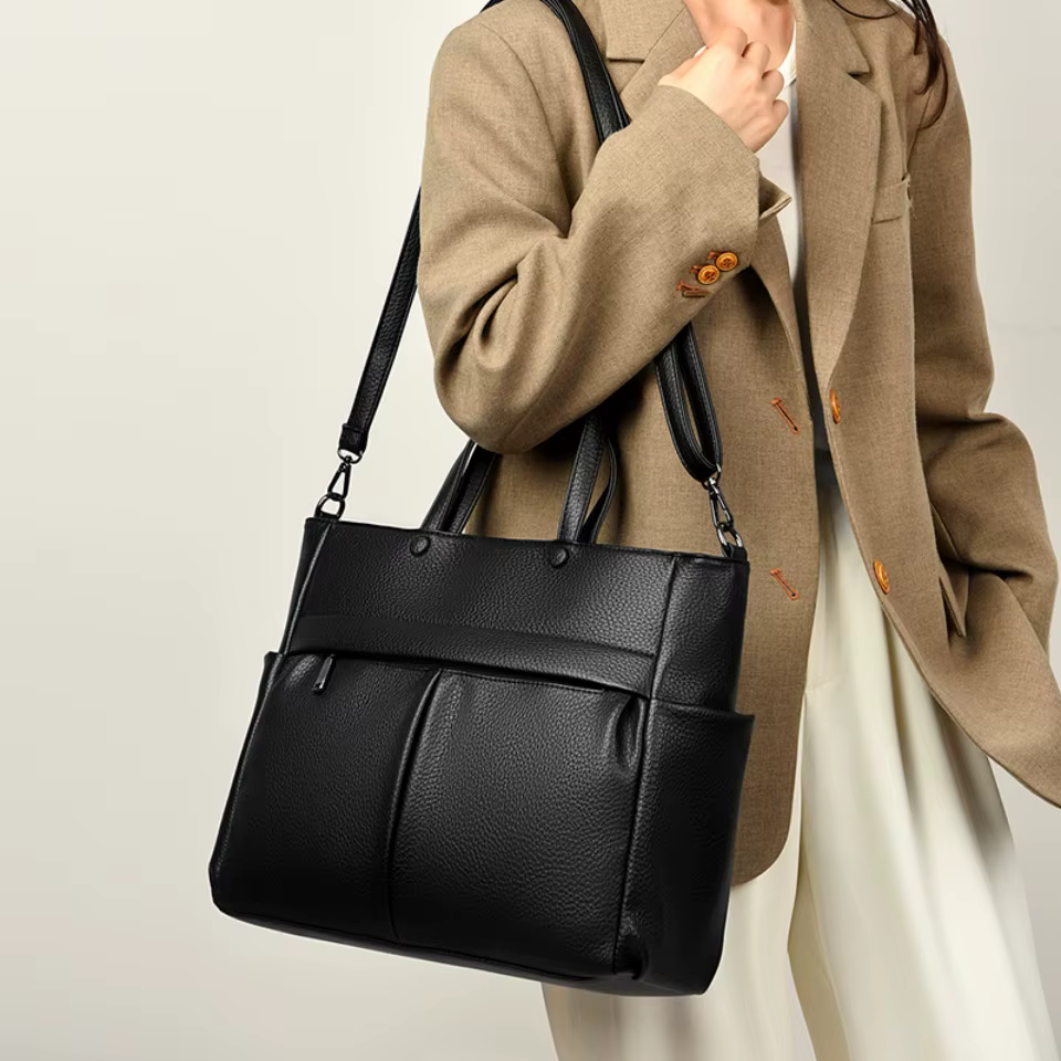 Sac à main pour ordinateur portable 14 pouces, sac à main pour femme de qualité supérieure, sac à bandoulière pour femme, adapté aux magazines et carnets A4