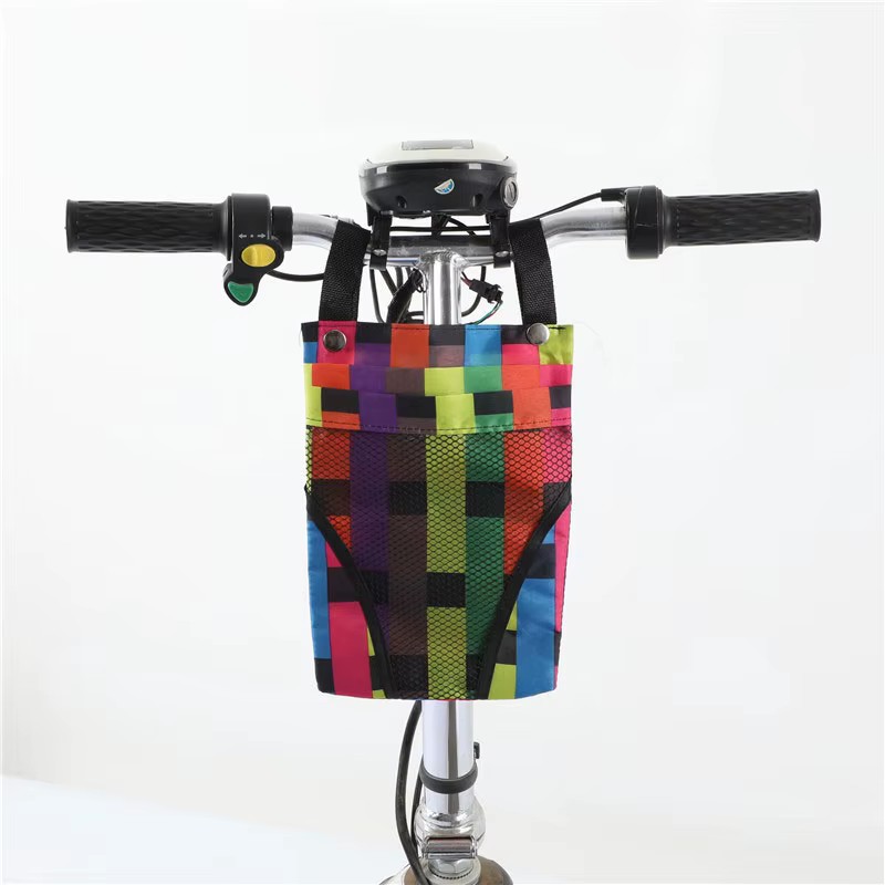 Sac de rangement de vélo, panier détachable, poignée avant, poche de grande capacité, sac de téléphone portable pour moto, accessoire