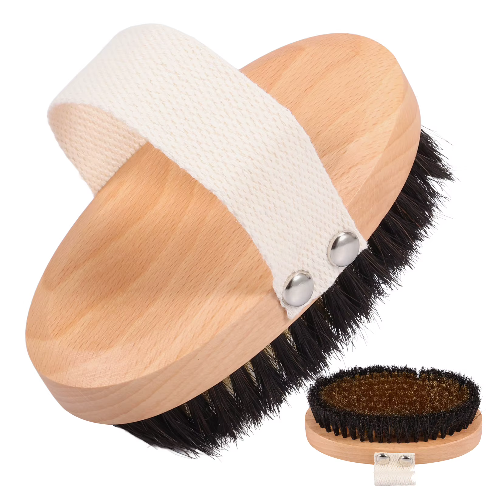 Brosses corporelles sèches en bois