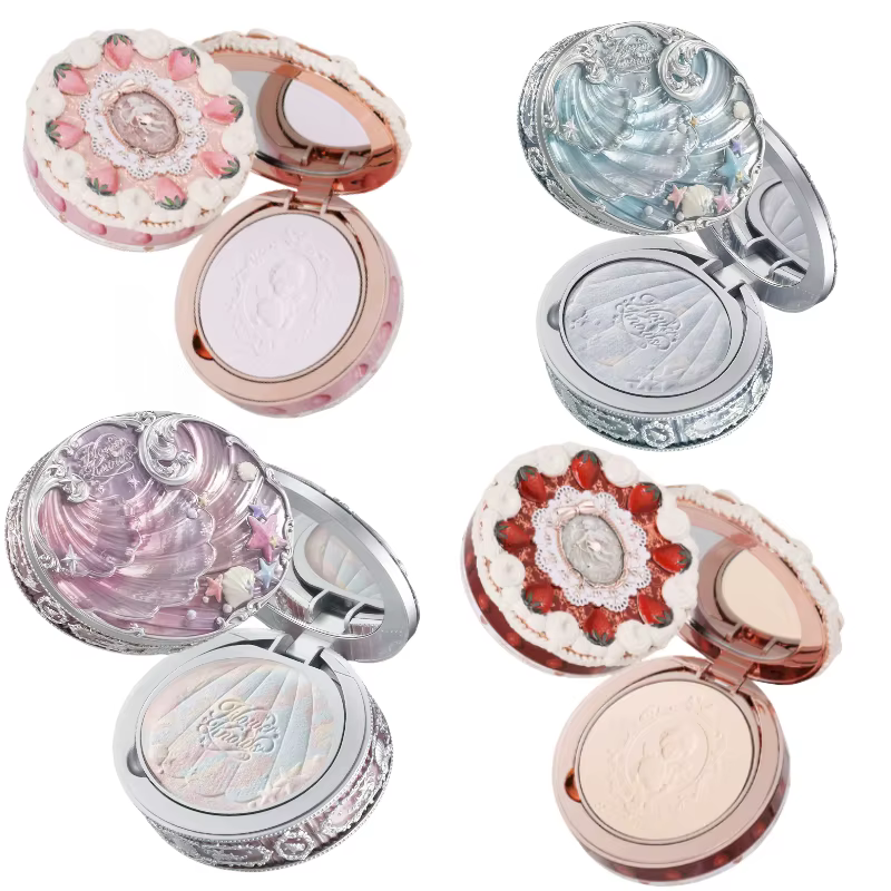 Fleur sait coquille perle Collection poudre cuite couleur mixte miel